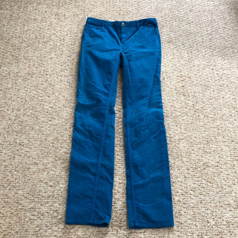 BRIGHT Blue Corduroy Pants by American Apparel